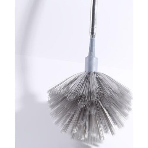 Telescopic Lengthen Duster Microfiber Home Cleaning Stainless Dust Removal Steel Dust Brush Ceiling Clean Multifunction