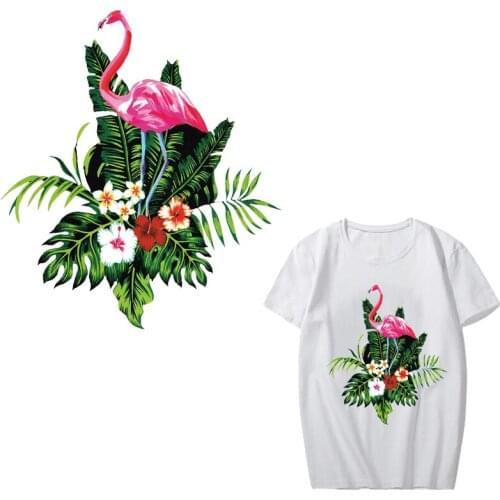 Iron on Transfer Flower Patches for Clothing DIY T-shirt Dresses Washable Vinyl Stickers on Clothes Applique Thermal Press