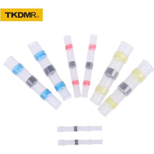 500/1000PC SWaterproof Solder Seal Sleeve Splice Terminals Heat Shrink Electrical Wire Connector Butt Connectors Kit Assortment