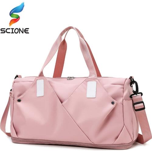 Outdoor Waterproof Nylon Dry Wet Sports Gym Bags Men Women Training Fitness Travel Handbag Yoga Mat Sport Bag XA209Y