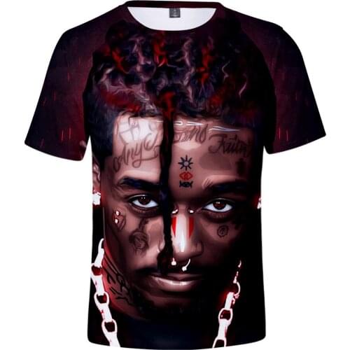Hip Hop Rapper LIL UZI VERT T Shirt Camisetas Hombre 3D Print Harajuku Short Sleeve Hiphop T-shirt Tee Shirt Homme Streetwear
