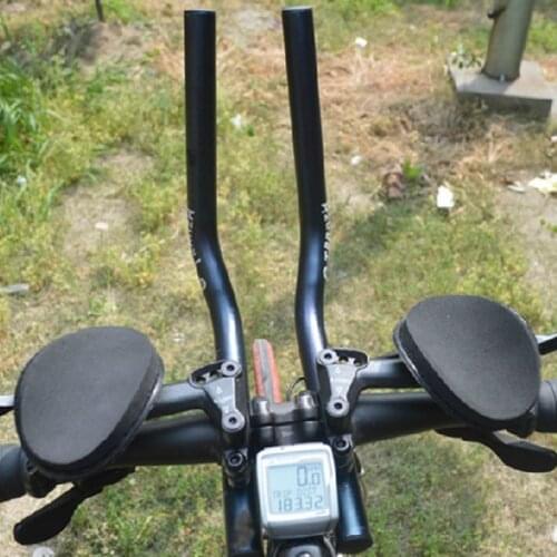 Bike Aluminum Alloy Rest Handlebar Bicycle Relaxation Handlebar Road Mountain Bike Parts Black Cycling Handle Bars PA0041