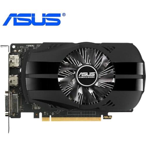 ASUS Graphics Cards PH-GTX 1050Ti-4G 128Bit GDDR5 Video Card GTX 1050Ti 4GB For Geforce 7008MHz DP PC Map GTX1050Ti 1050 Ti Used