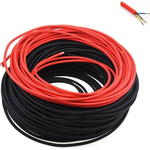 Vintage 3-Core Braided Fabric Electrical Cable Flex Lighting Lamp Wire Soft Bar Restaurant Parlor DIY Light Line 1/2/5/10 Meter