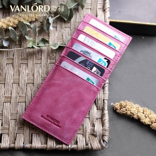 Card bag womens ultra thin cowhide simple lovely card clip on card cover large capacity leather small ins fashion