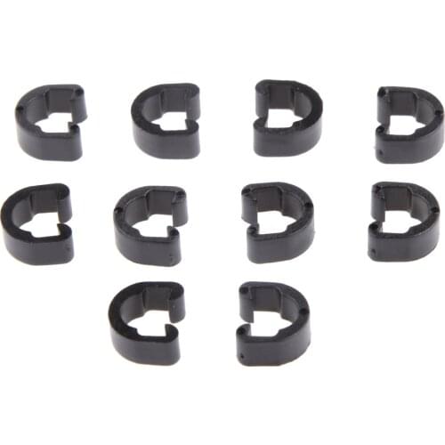 10Pcs Bike Bicycle Cycling MTB C-Clip Buckle Hose Brake Gear Cable Kits