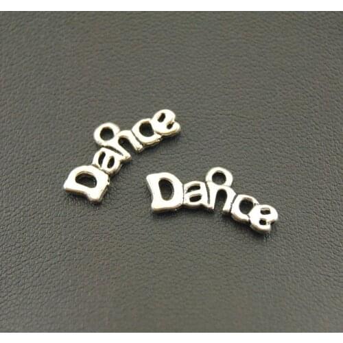 30pcs Silver Color Dance Charms DIY Metal Bracelet Necklace Jewelry Findings A1090