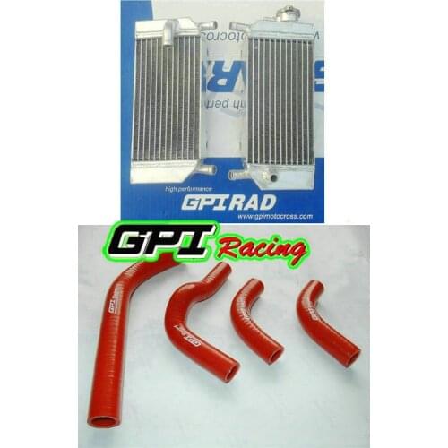 Aluminum radiator + HOSE FOR Honda CRF250R CRF250X CRF 250R 250X 04-09 05 06 07 08