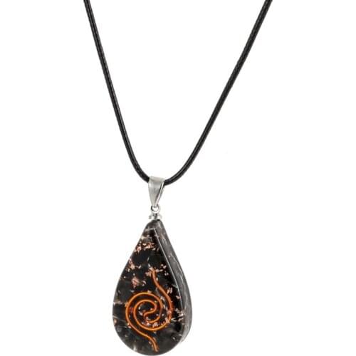 Chakra Orgonite Energy Crystal Pendant Amulet Aura Smart Meditation Jewelry Yoga Charm Pendant Unisex