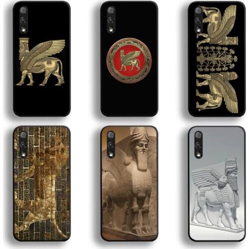Lamassu Assyrian Winged Lion And Winged Bull Phone Case For Huawei Honor 30 20 10 9 8 8x 8c v30 Lite view 7A pro