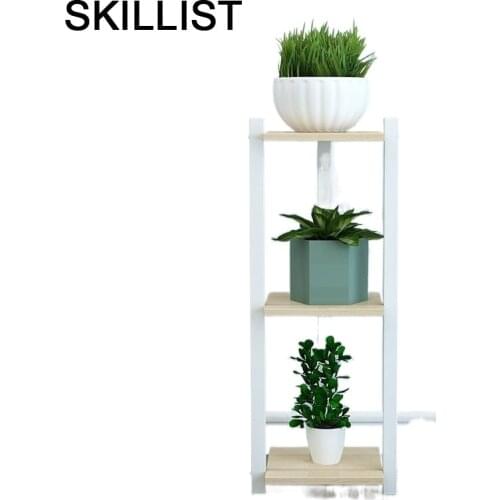 Wooden Shelves Stand Etagere Plante Plantenrekken Estante Para Plantas For Stojak Na Kwiaty Rack Balcony Flower Plant Shelf