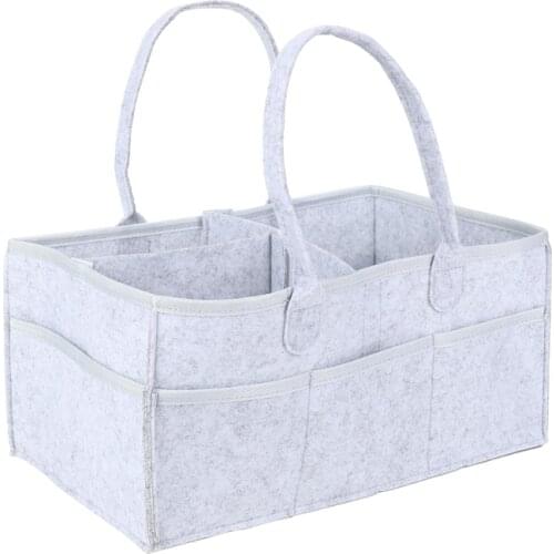 Baby Diaper Caddy Organizer Portable Holder Bag for Changing Table and Car, Nursery Essentials Storage bins