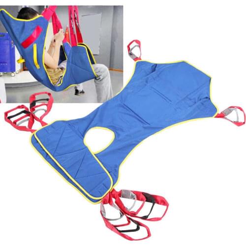 Patient Elderly Transfer Moving Belt Safe Lift Sling Adjustable Rehabilitation Belt 230 kg Maximum Load with 6 Lanyards