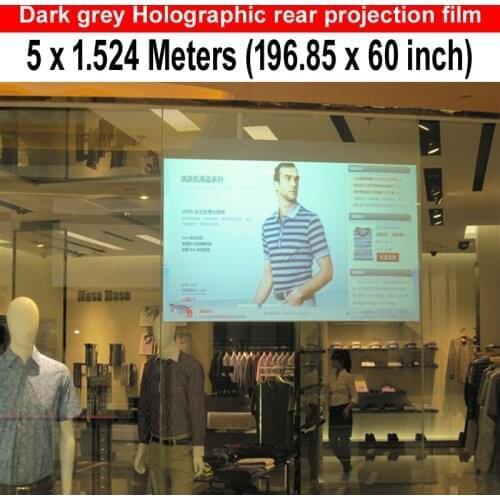 Free Shipping Dark Grey double Projector Screen Adhesive Rear and Front Projection Screen Film