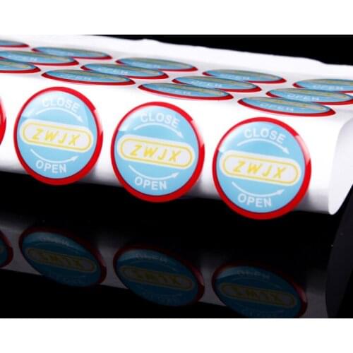 Environmental Custom Clear Epoxy Resin Dome Sticker labels suppliers ----DH6010