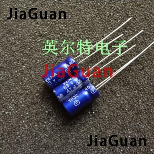 50pcs NEW ELNA RE3 63V4.7UF 5X11MM audio electrolytic capacitor 4.7uF/63V blue robe 4.7UF 63V