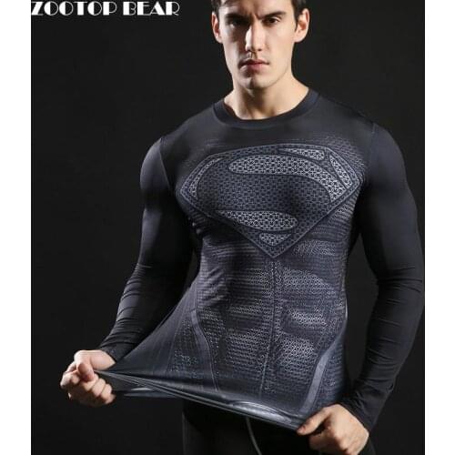 Anime 3D Printed Tshirts Men Compression Shirts Long Sleeve Tops Fitness T-shirts Novelty Slim Tights Tee Male Cosplay Costume