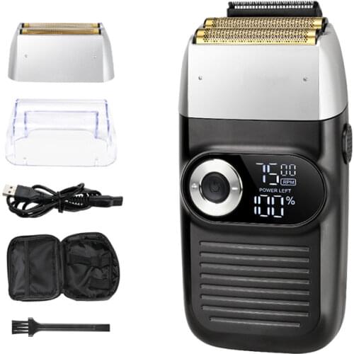 3D Electric Shaver Mens Razor Floating Double IPX7 Waterproof Wet and Dry Beard Trimmer LCD Display Shaving Beard Machine F35