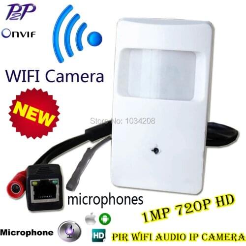 Cheap Onvif 720P IP WIFI Covert Camera Motion Detector HD PIR STYLE Wireless IP Camera Mini Ip Camera Wifi P2P Security