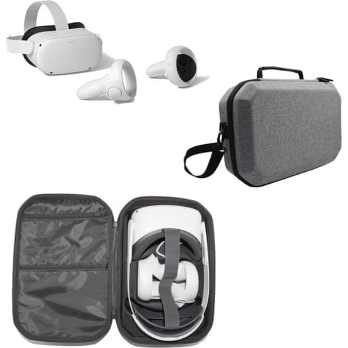 New Protable VR Accessories For Oculus Quest 2 VR Headset Travel Carrying Case EVA Storage Box For Oculus Quest 2 Protective Bag