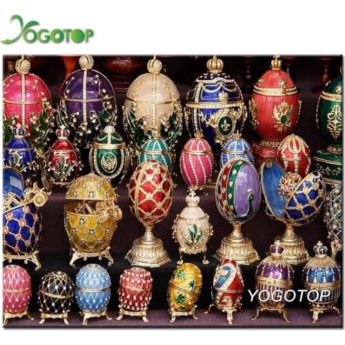 Easter egg DIY Diamond Painting Effect Decorate 5D Kits square/round Diamond embroidery Mosaic Wall Sticker Friend Gift YY1200