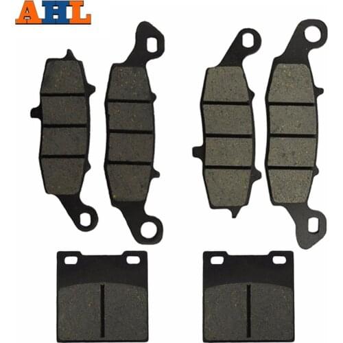 Motorcycle Front and Rear Brake Pads for Suzuki GSF 600 GSF600 Y/ K Naked Bandit 2000-2004 Black Brake Disc Pad
