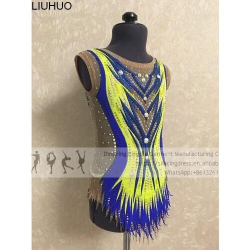 Ice Skating Dress Girls Women Rhythmic Gymnastics Leotards Competition Performance Dance Adult Dresses New Design Costumes