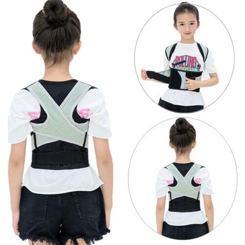 Adjustable Back Posture Corrector Clavicle Spine Back Shoulder Lumbar Brace Support Back Pain Relief Prevents Slouching