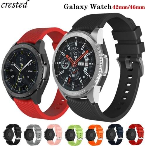 20mm/22mm watch band for Samsung Galaxy Watch 46mm/42mm/active 2 Strap 20/22 mm Silicone watchband Bracelet Gear S3 Frontier/S2