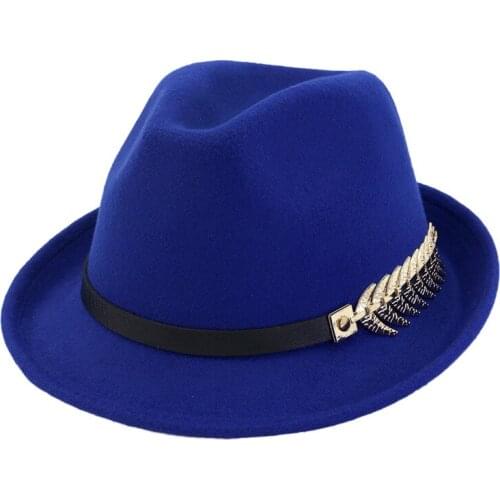 Fedoras Big Brim Hats For Women Men British Style Vintage Church Hats Lady Flat Brim Fedoras Autumn Winter Womens Felt Hat