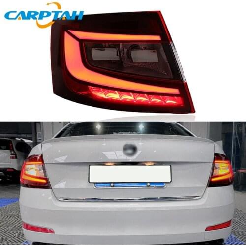 LED Car Taillight Tail Lights For Skoda Octavia 2015 2016 2017 Rear Running Fog Lamp Turn Signal Reverse Brake Light