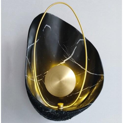 Shell Shape Led Wall Light Lighting Modern Creative TV Background Wall Bedside Foyer Wall Lamp Sconce Special Nordic Home Deco