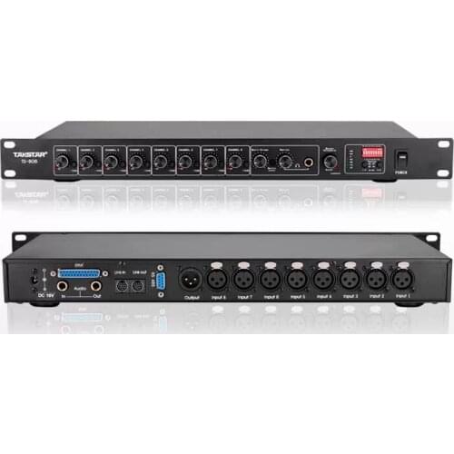 Takstar ts-808 Conference System 8 smart 8-channel automatic mixer with high S/N ratio and clear, natural sound