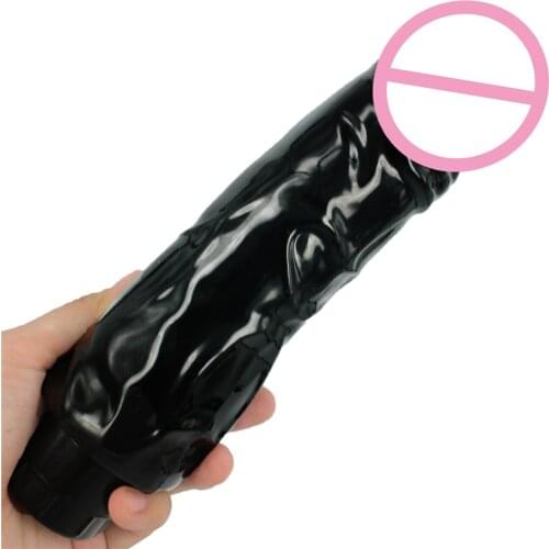 Flesh/brown/black/pink/purple very thick Dildo vibrator big Vibrating cock realistic penis g-spot female masturbator