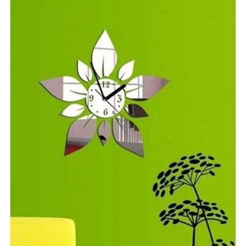 New Petals Sticker DIY Mirror Wall Clock Wall Sticker Home Decoration Excellent,30x60cm
