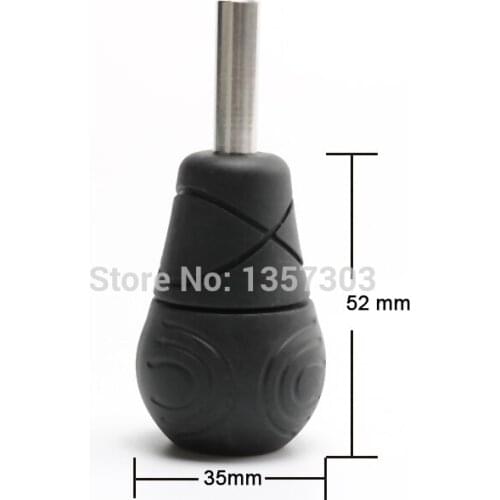 1pcs Goden Shark Tattoo Grip 35mm Self-Locking Rubber Grip with Copper Core for Tattoo Machine Tattoo Needles Tattoo Supplies