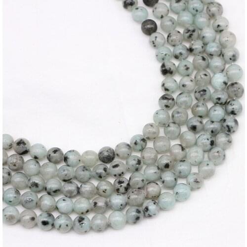 1strand/lot 4/6/8/10/12mm Natural Tianshan Blue Stone Bead Round Loose Spacer Beads For Jewelry Making Findings DIY Bracelet