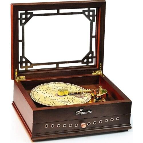 20 note CD / walnut wood CD music box / record music box / birthday gift / wooden crafts