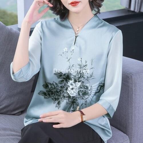 2021 chinese clothing women qipao blouse shirts tangzhuang ancient cheongsam chiffon tops oriental hanfu cheongsam blouse