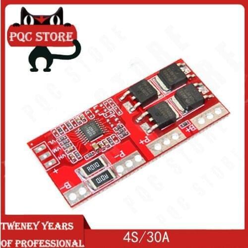 5pcs/lot 4S 30A 14.4V 14.8V 16.8V Current Li-ion Lithium Battery 18650 BMS Charger Protection Board