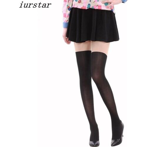 5 PCS Sexy Women Tights Over Knee Sheer Tights Temptation Suspender Patchwork Pantyhose False High Stocking Pantyhose Hosiery