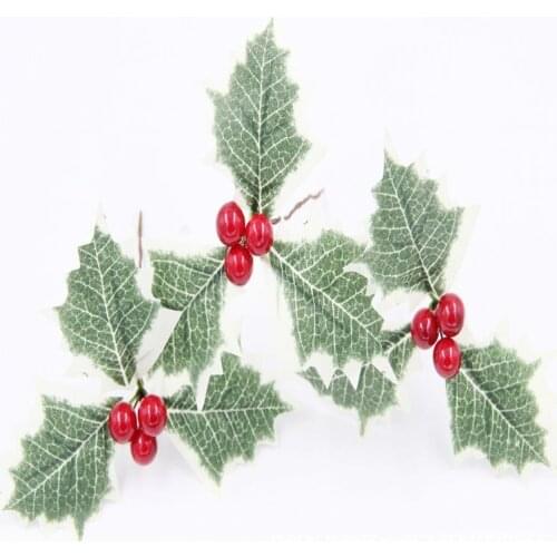 50pcs Christmas Tree Decorations Golden Bells DIY Accessories Artificial Flowers Leaf Wedding Gift Party Wholesale Home Crafts