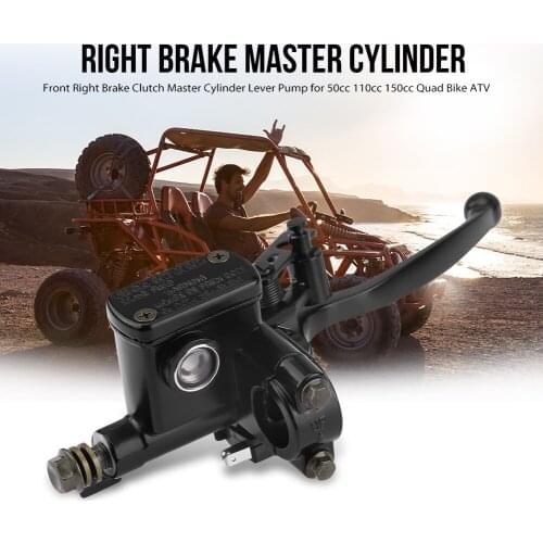 7/8" 22mm Front Right Brake Clutch Master Cylinder Lever Pump for 50cc 110cc 150cc Quad Bike ATV Aluminum Alloy Motorcycle Parts