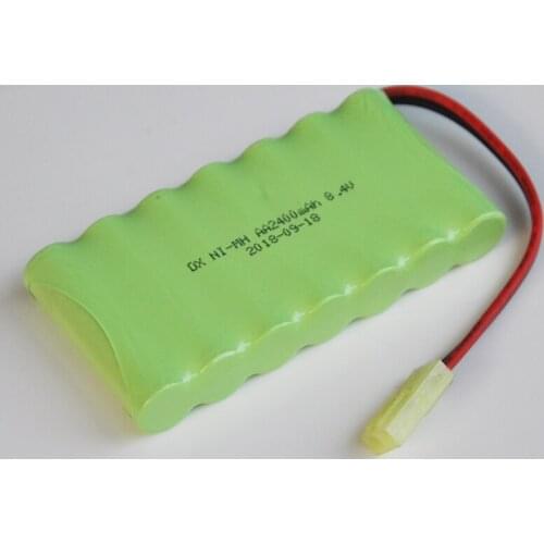 1-2PCS Ni-Mh 8.4V AA rechargeable battery pack 2400mah AA cell for RC Car helicopter toys led light cordless phone TG plug