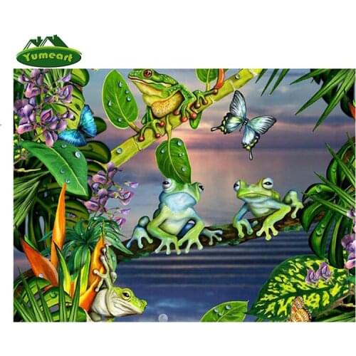 Diamond Painting Cross Stitch Diy 5d Diamond Embroidery Frog Pictures of Animal Products Diamond Resin Crystal Embroidery
