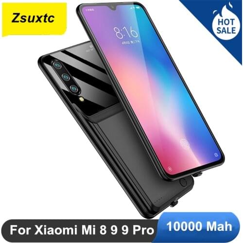 Araceli 10000 MAH For Xiaomi Mi 8 9 9 Pro Battery Case External Smart Capa Battery Mi9 Cover Power Bank Mi 9 Pro Charger Case