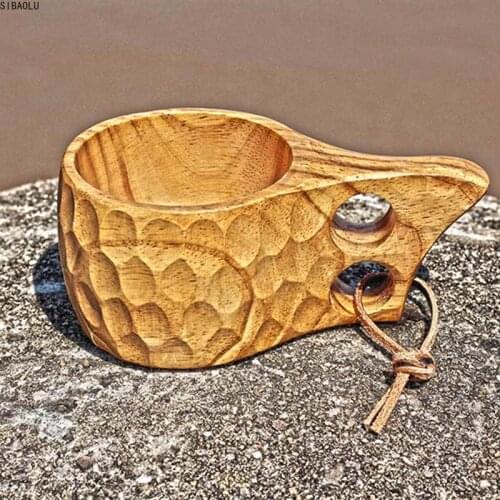 200ML High Quality of Jujube wood Scandinavia Wooden CupCurly Water cup Juice Milk Tea Coffee Drinking Cup