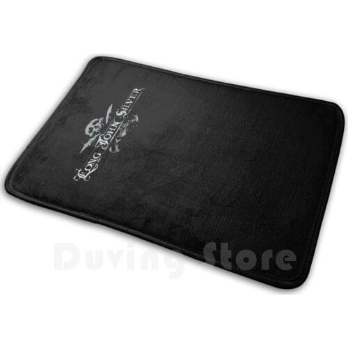 Long John Silver Mat Rug Carpet Anti-Slip Floor Mats Bedroom Long John Silver Pirate Black Sails Skull Jolly Roger Pirates Of