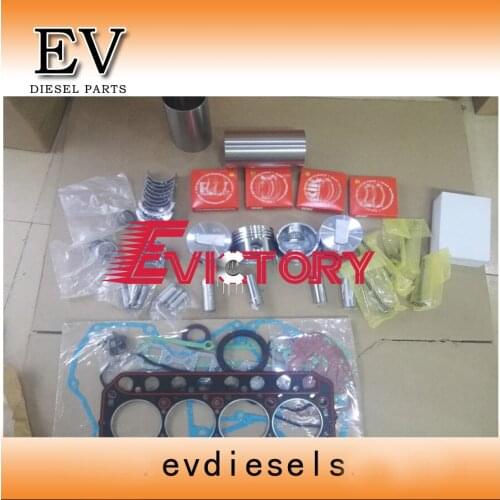 Excavator engine rebuild kit for Mitsubishi S4L2 S4L piston ring cylinder liner engine bearing gasekt kit valve kit