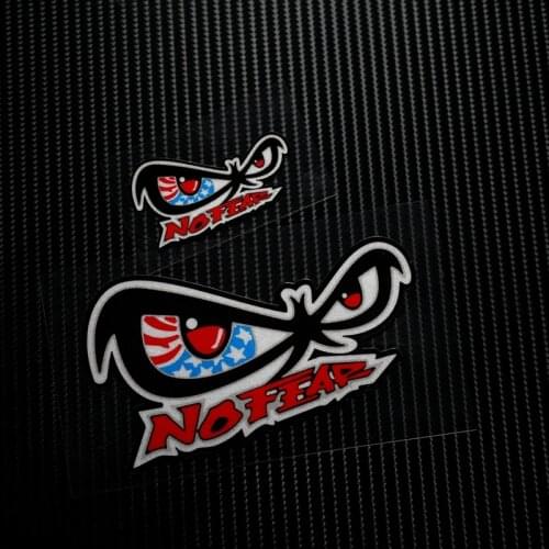 NO.LS016 Free shipping NO FEAR Car Modification 3M Reflective Car Stickers&Decals MOTO GP Bike Helmet Windshield ATV
